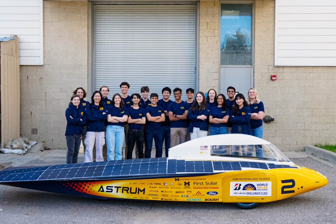 University of Michigan Solar Car Team Photo